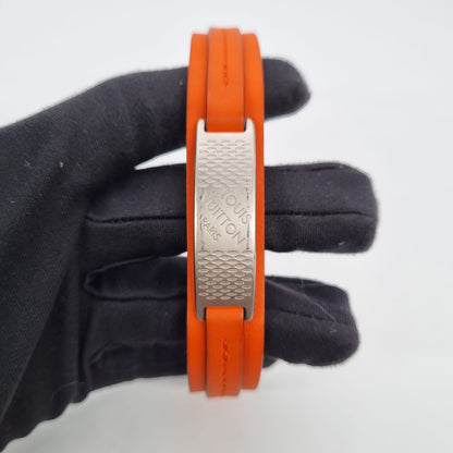 Louis Vuitton Press It Bracelet Orange Size 19