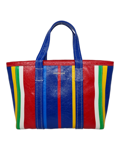 Balenciaga Barbes East West Stripped Small Tote Multicolor 2023