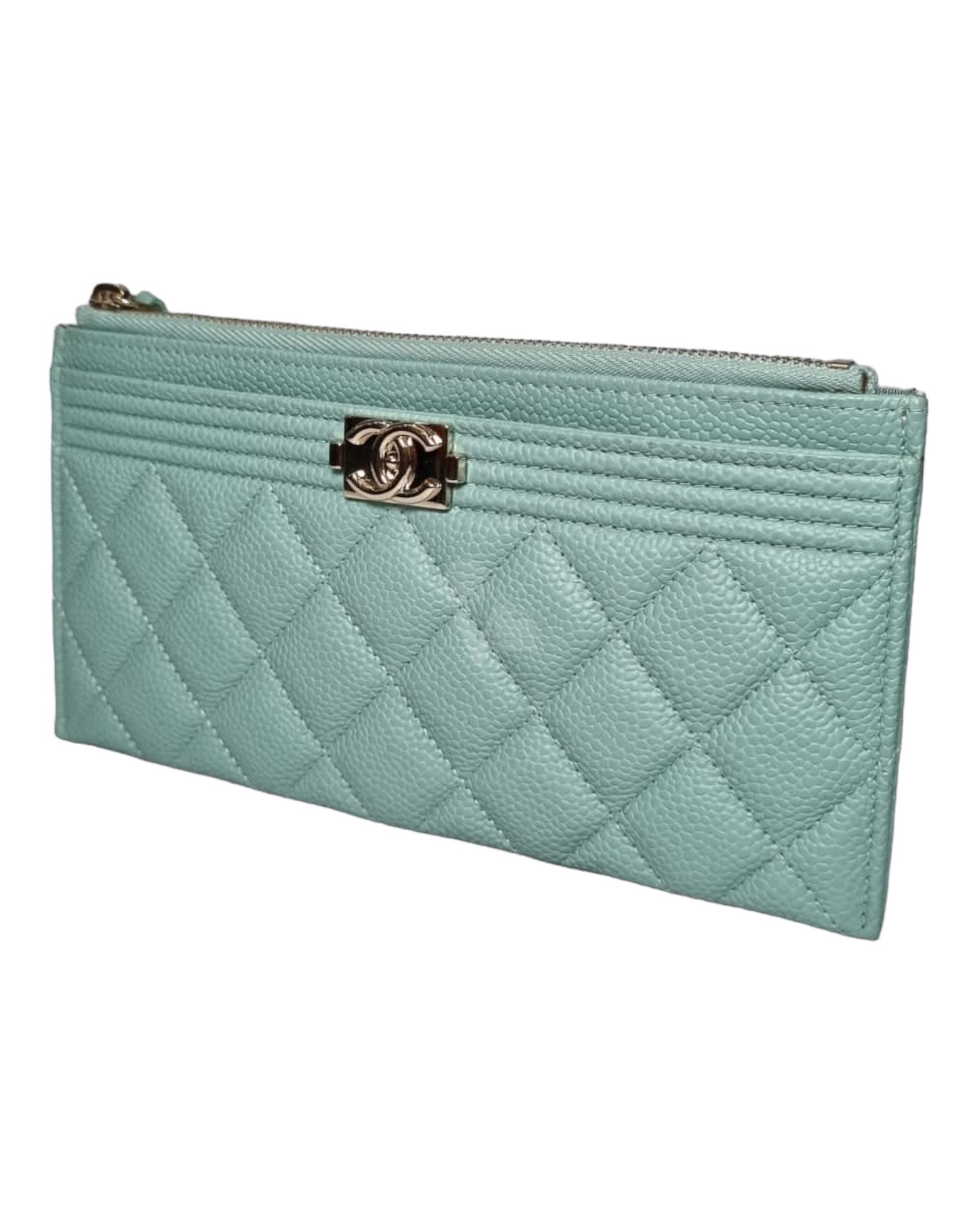 Chanel Mulfunction Wallet Turquois Caviar #29