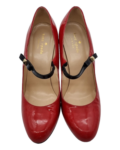 Kate Spade Nouvo Maraschino Red Patent Heels Size 8C/25