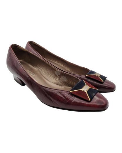 Bally Heels Burgundy