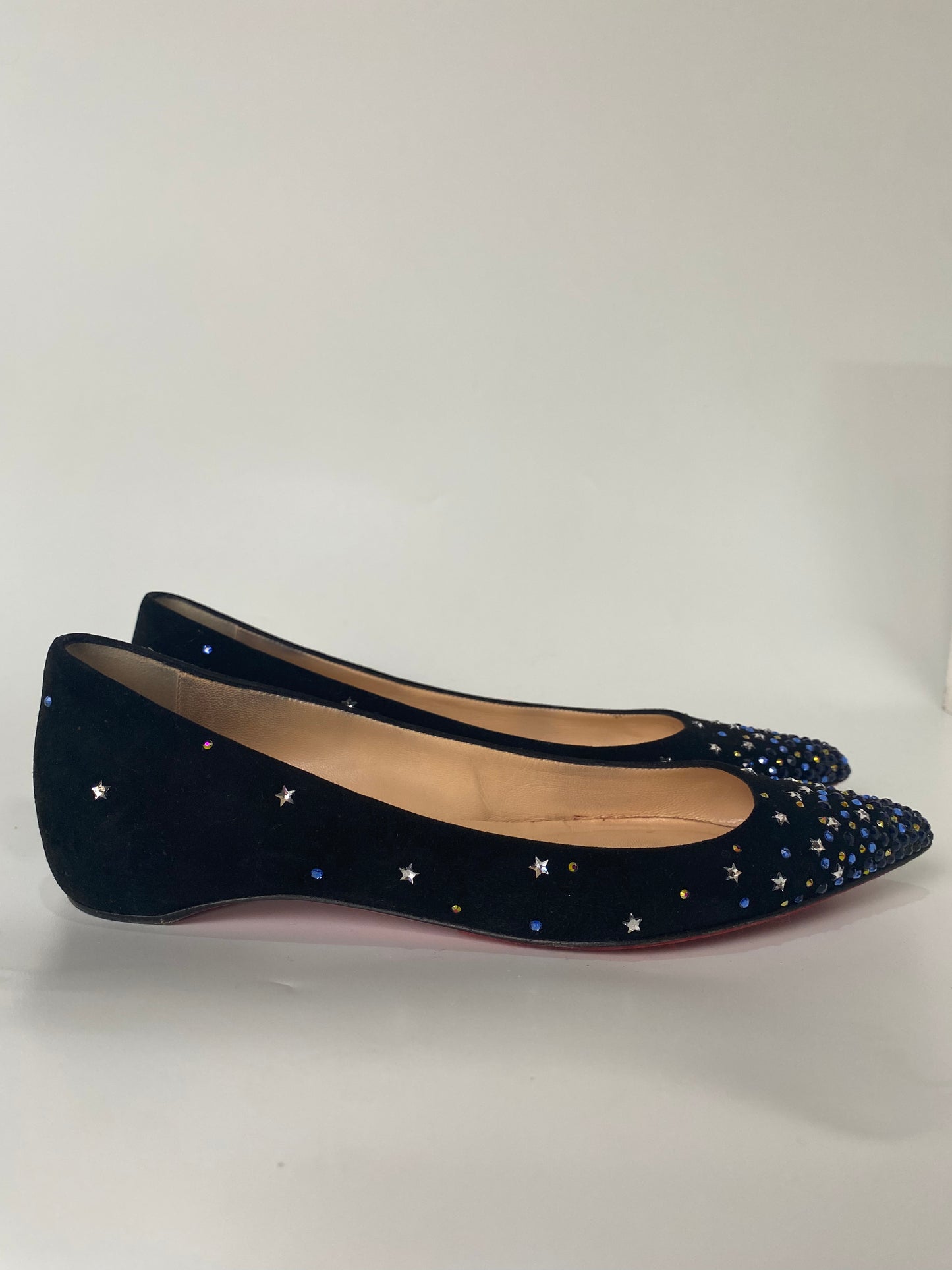 Christian Louboutin Gravitanita Suede Flat Black