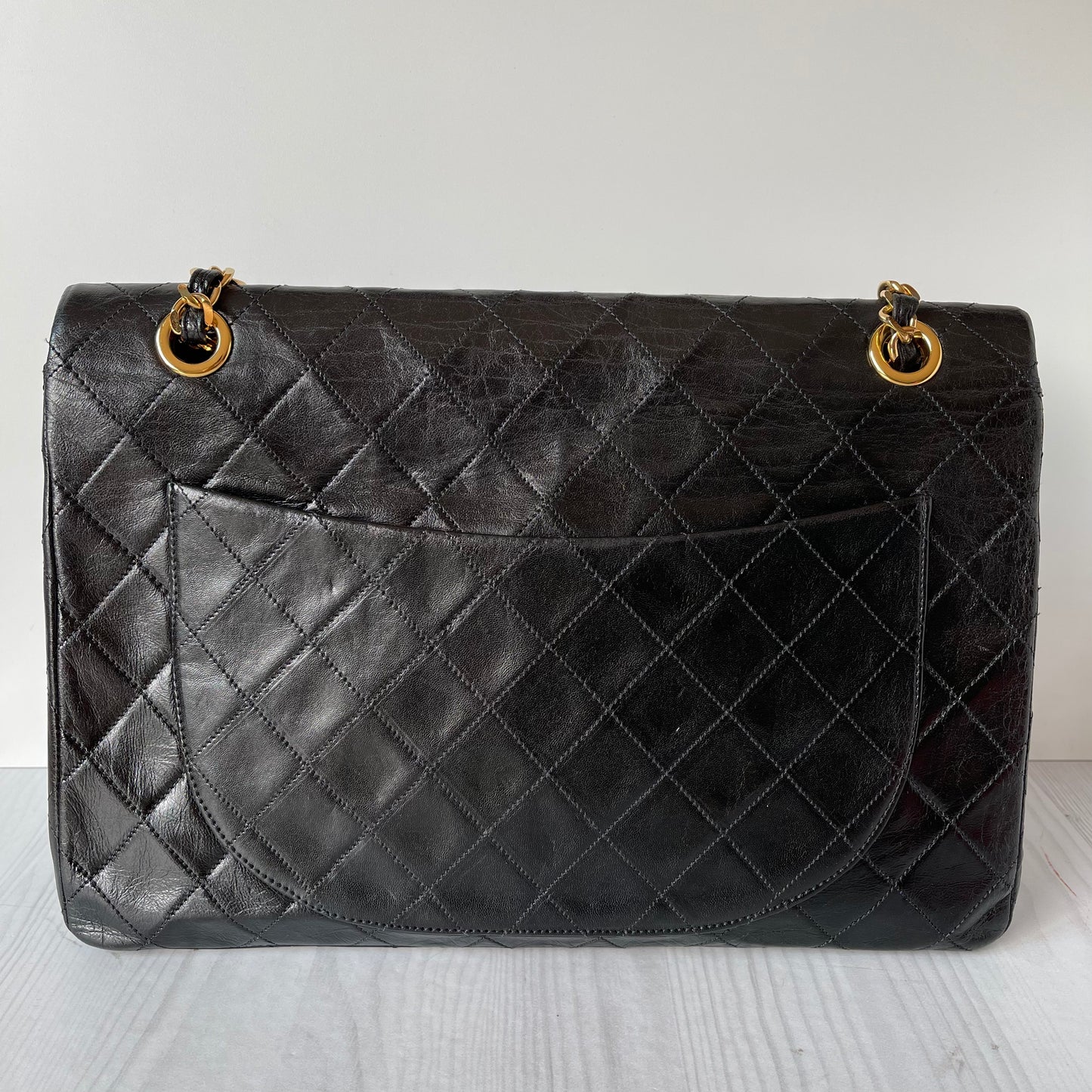 Chanel Maxi Vintage Flap Black #3