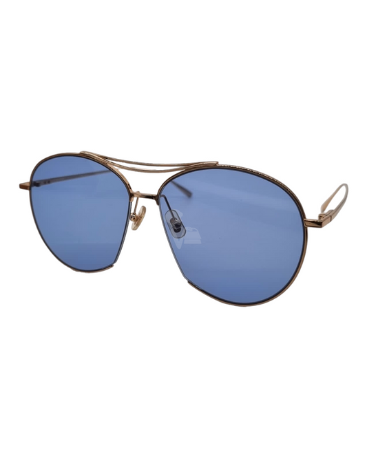 Gentle Monster Jumping Jack Sunglasses Blue With Gold Frame