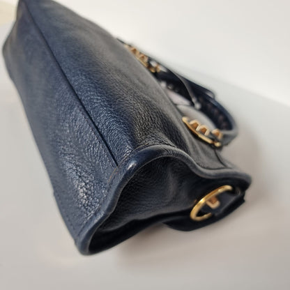 Balenciaga Mini City Dark Navy Edge GHW #E 2015