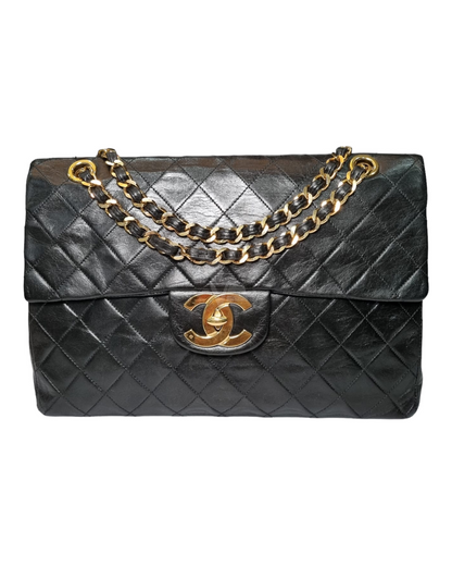 Chanel Maxi Vintage Flap Black #3