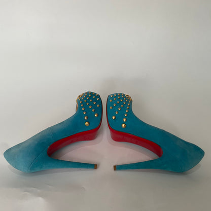 Christian Louboutin Heels Blue Mint