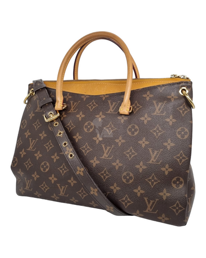 Louis Vitton Pallas Monogram Safran 2013 Size 34x13x26