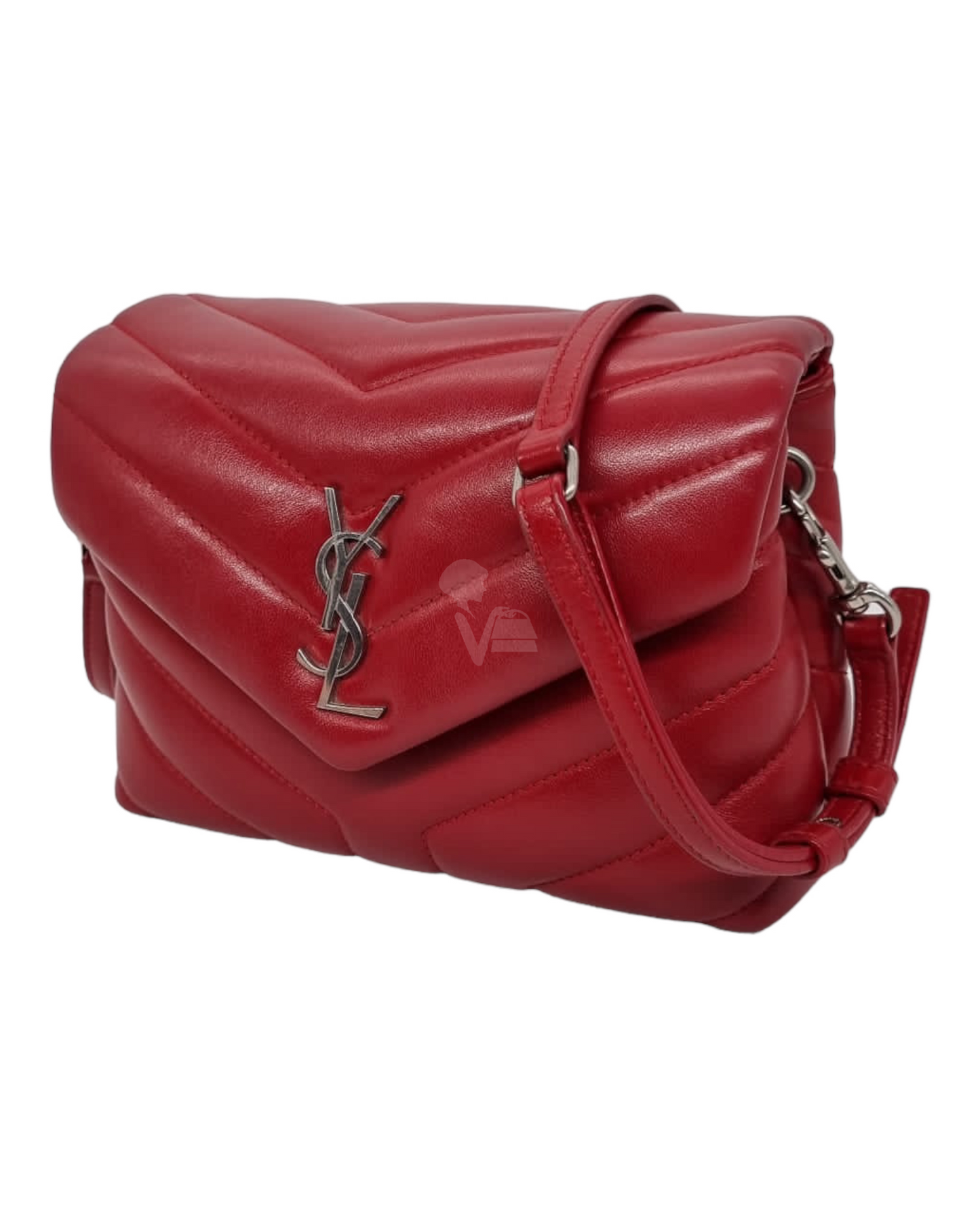 Yves Saint Laurent LouLou Toy Red SHW Size 20x7x14