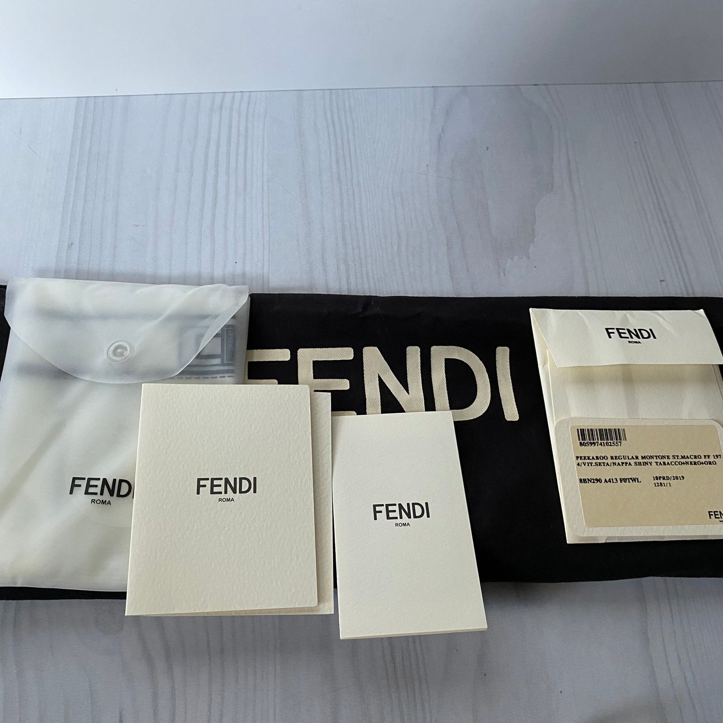 Fendi Peekaboo Regular Montone Macro 2019