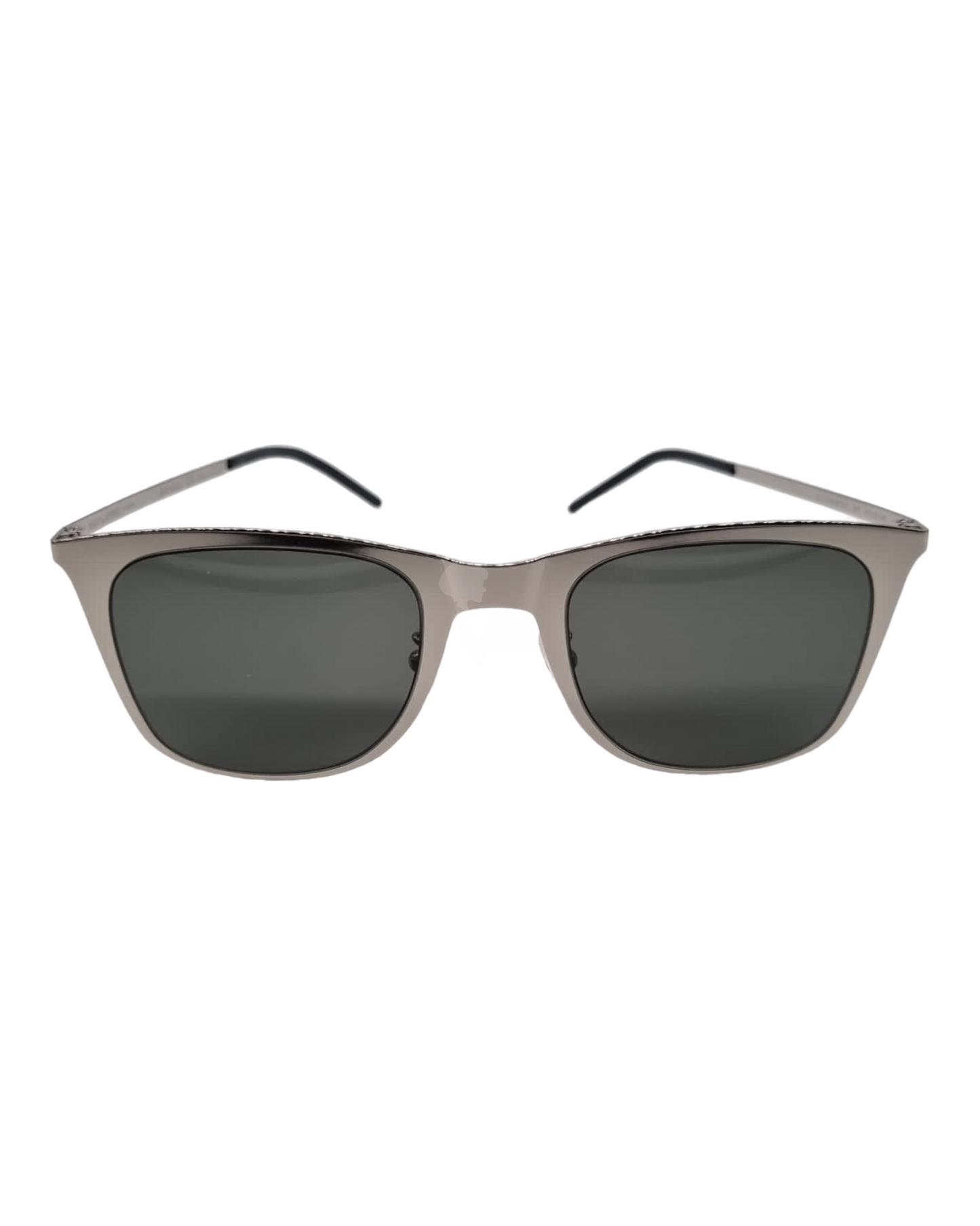 Yves Saint Laurent Slimetal Sunglasses Black Silver Frame