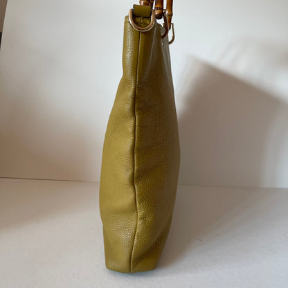 Gucci Borsa Bamboo Shopper Cellarius Green Lime Size 35x35