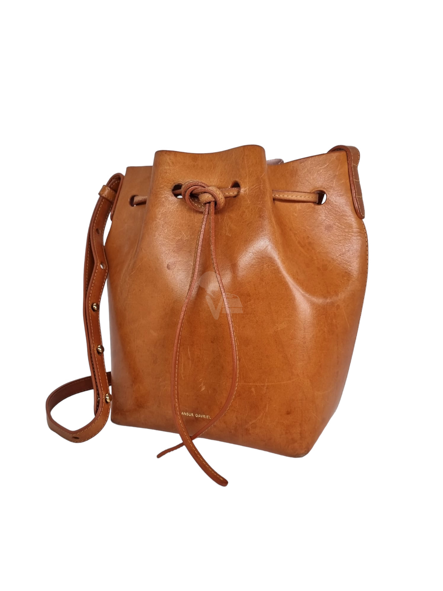 Mansur Gavriel Bucket Bag Tan Small Size 18x12x25