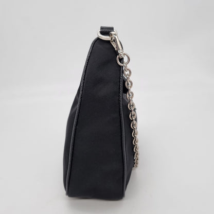 Prada Re-Edition Tessuto Saffiano Black 2020 size 22x6x16