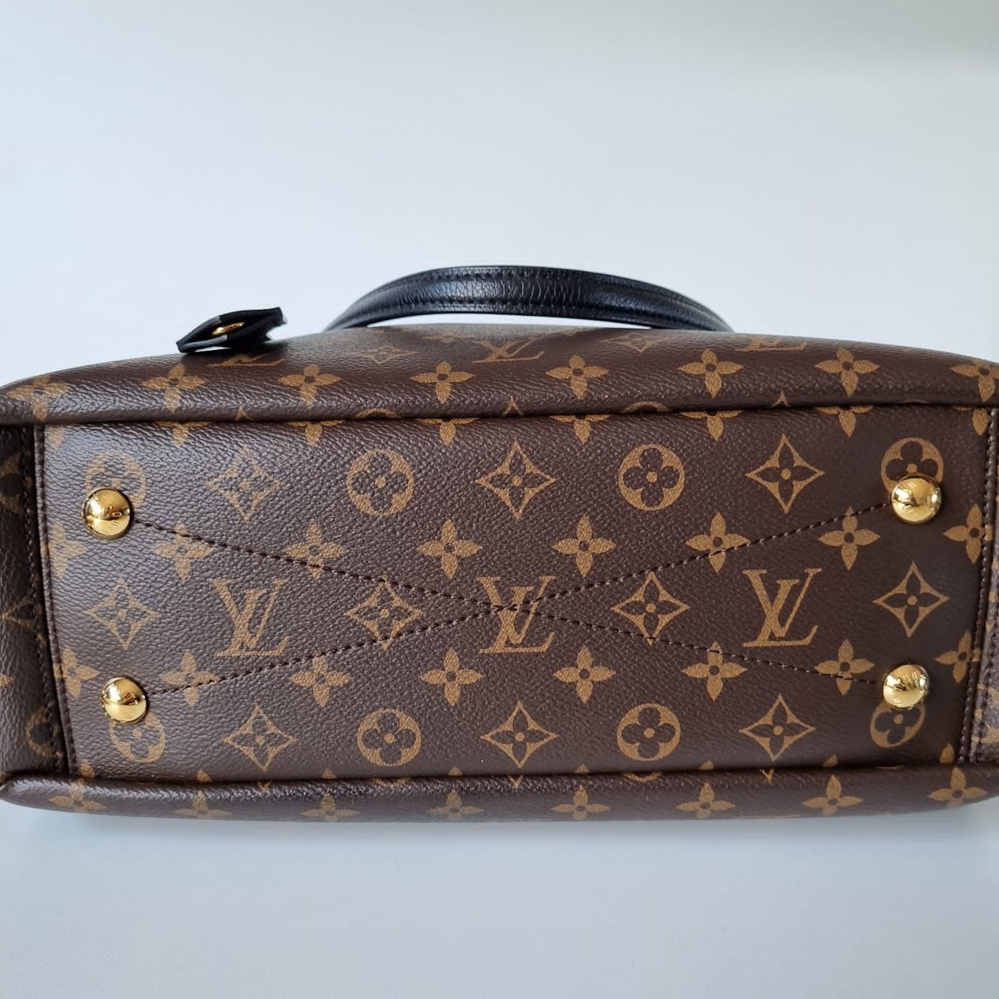 Louis Vuitton Pallas Shopper Monogram Noir Black 2016 Size 33x11x27