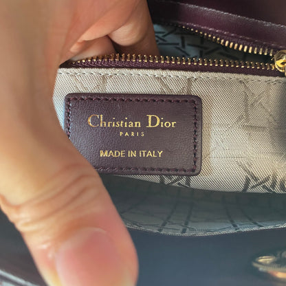 Dior Ladydior Mini Bordeux 2019