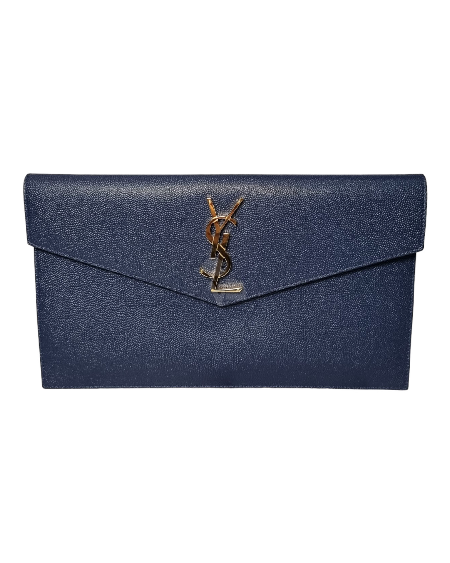 Yves Saint Laurent Uptown Pouch Navy GHW