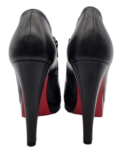 Christian Louboutin Open Toe Heels Black Size 39/25,5