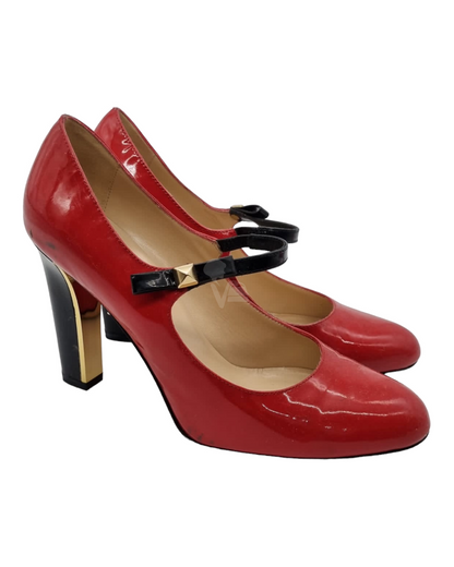 Kate Spade Nouvo Maraschino Red Patent Heels Size 8C/25