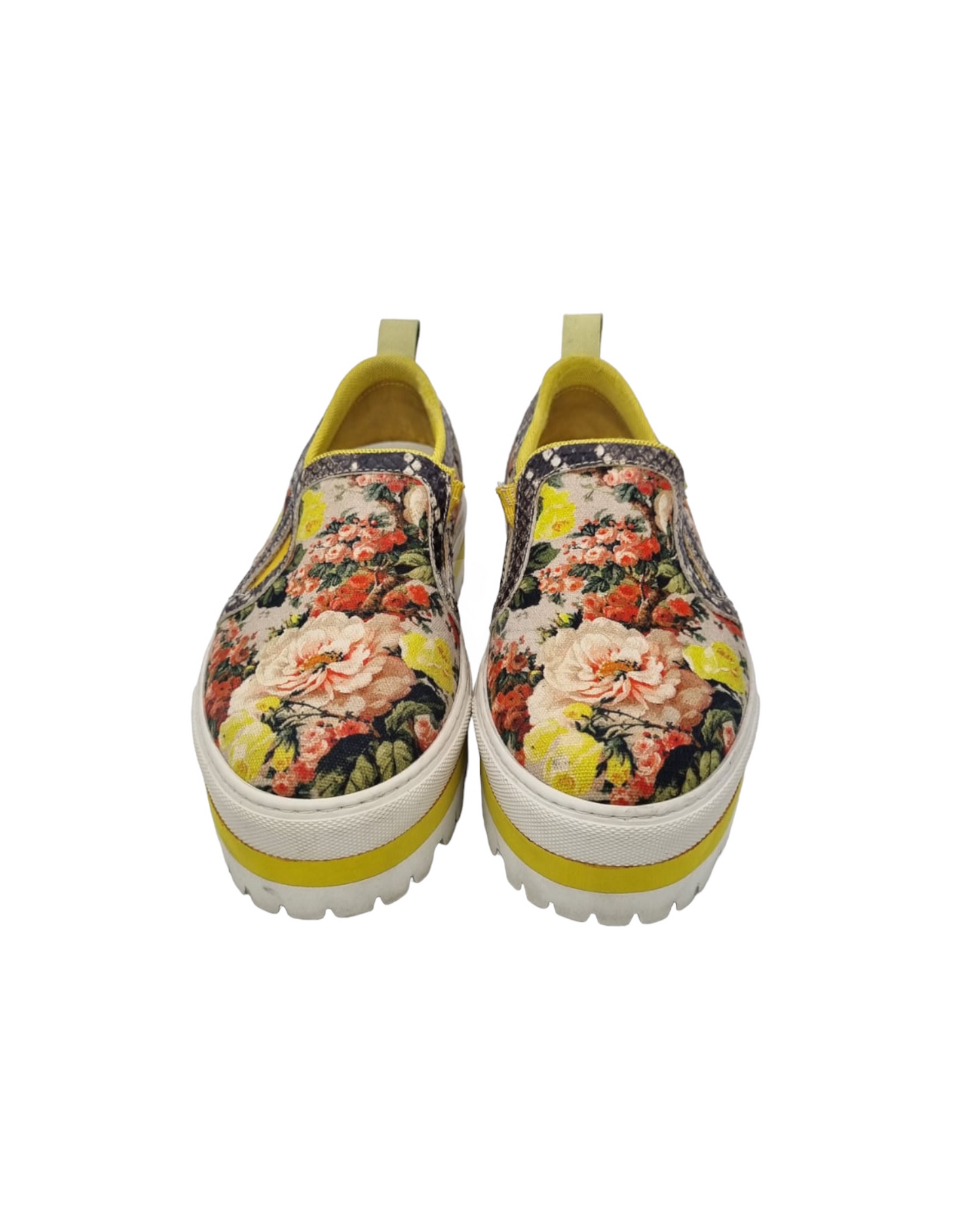 MSGM Slip On Yellow with Floral Size 37/24