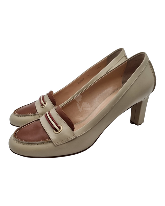 Bally Heels Beige