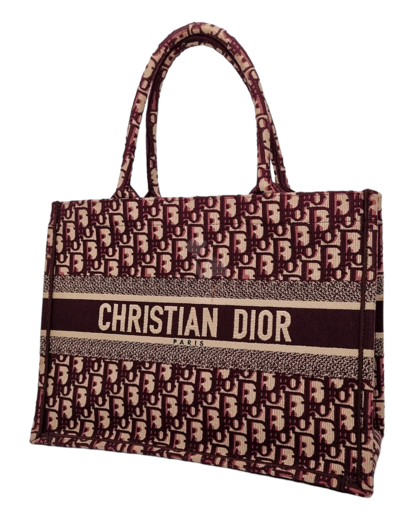 Dior Oblique Book Tote Burgundy 2019 Size 36x17x27