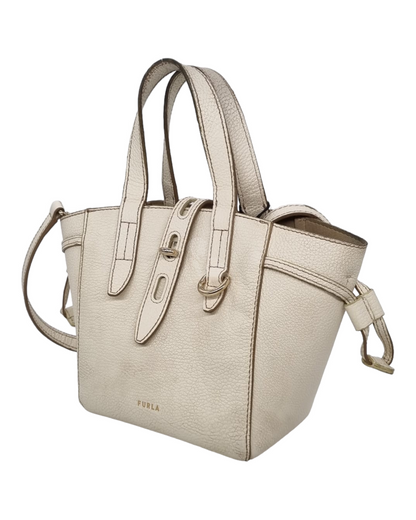 Furla Net Mini Tote Broken White size 18x11x18 tahun 2022