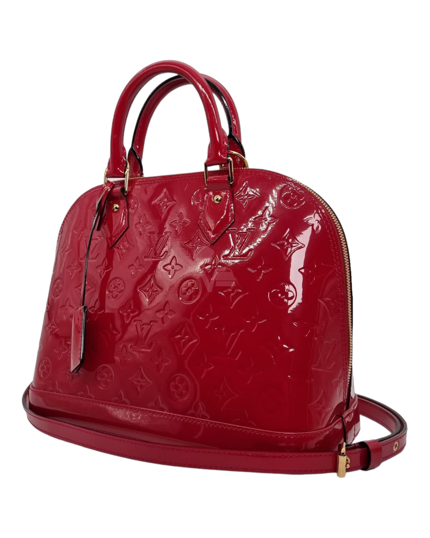 Louis Vuitton Alma PM Monogram Vernis Rose Indien 2014 Size 31x15x24