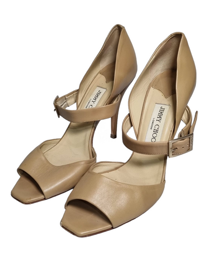 Jimmy Choo SLing Back Heels Beige 38,5/25,5