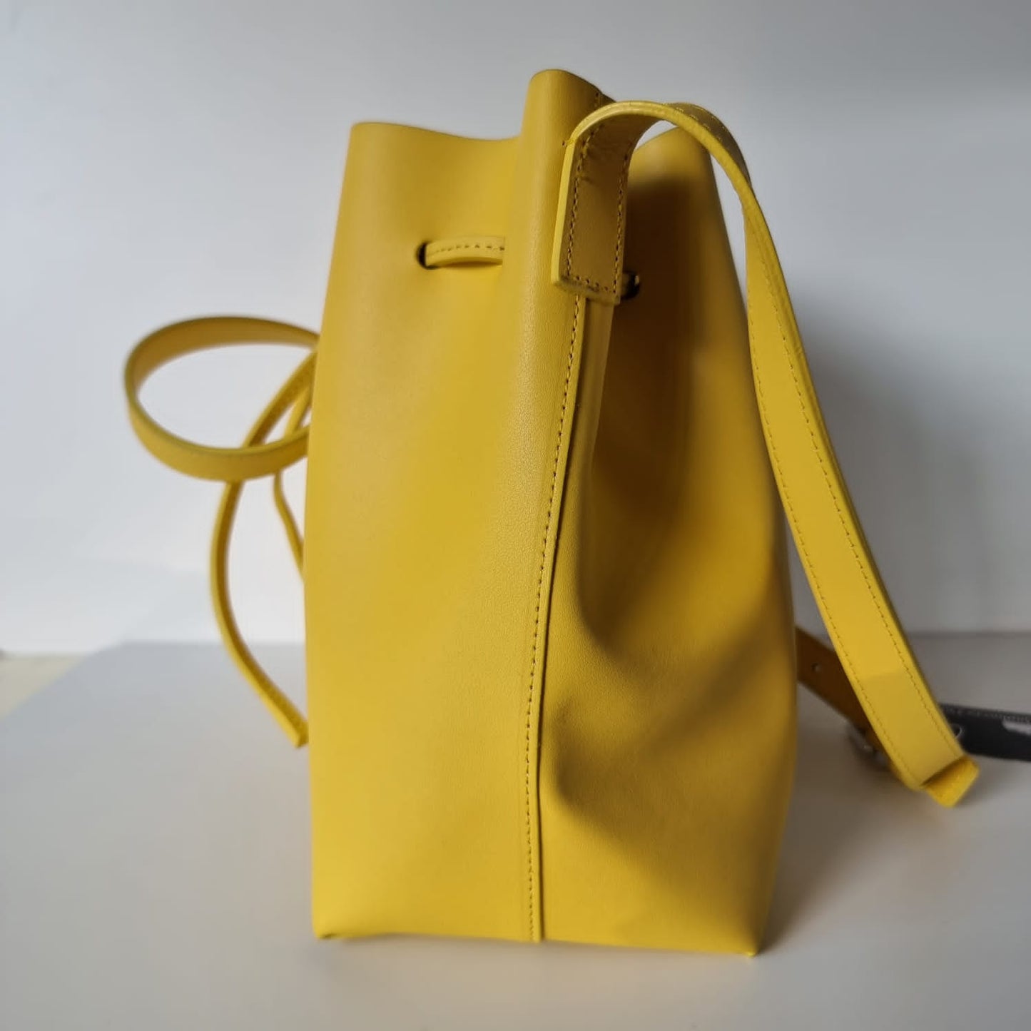 Lancaster Yellow Bucket Bag Size 24x13x24