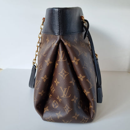 Louis Vuitton Pallas Shopper Monogram Noir Black 2016 Size 33x11x27