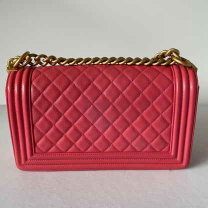 Chanel Boy Pink Caviar GHW #25