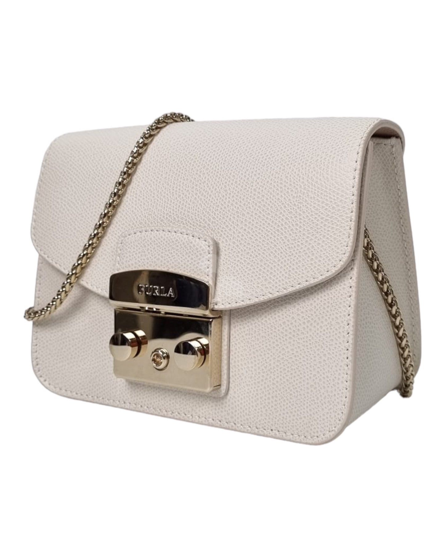 Furla Metropolis Crossbody Bag White Size 17x7x14