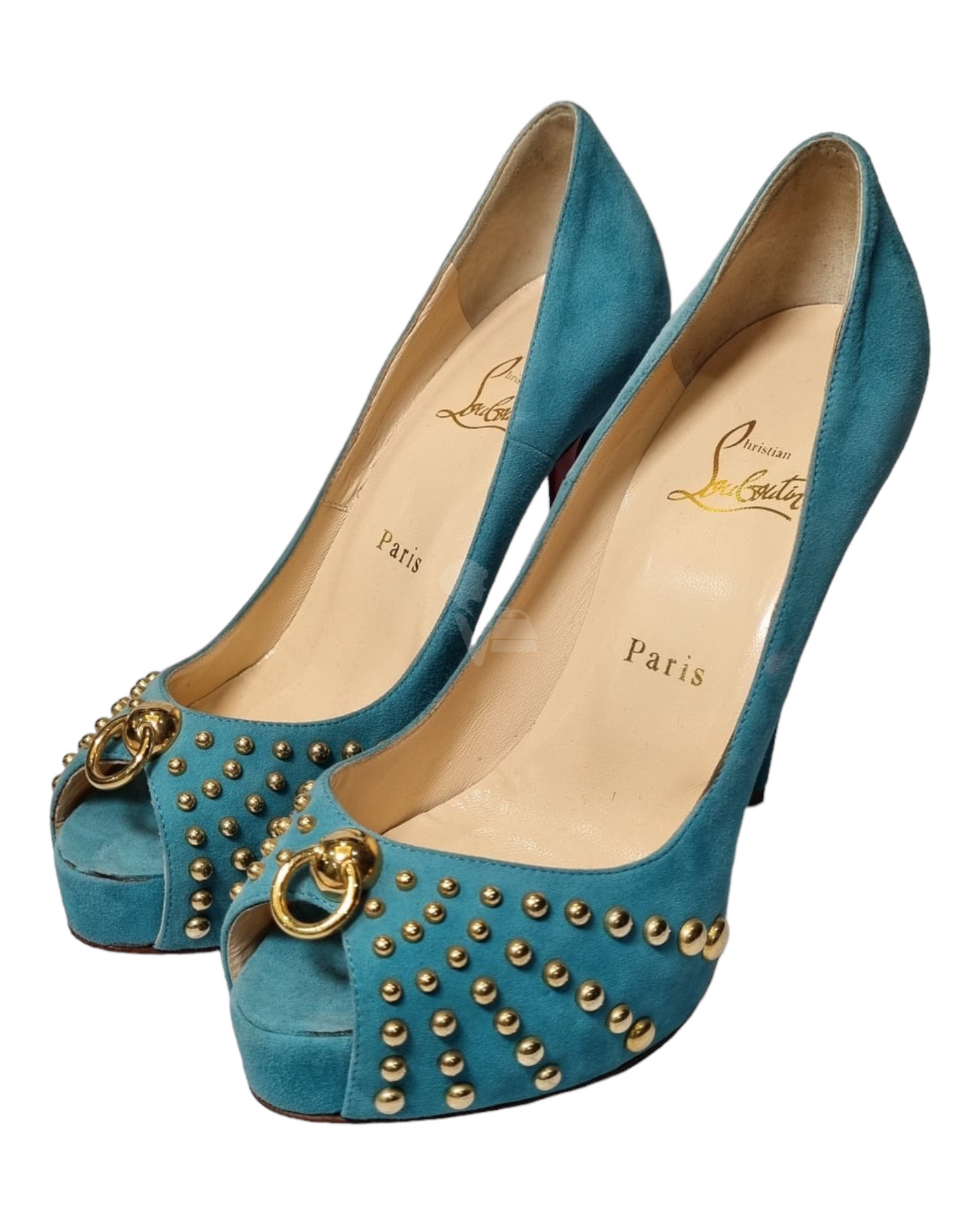 Christian Louboutin Heels Blue Mint