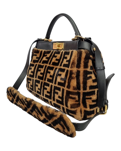 Fendi Peekaboo Regular Montone Macro 2019