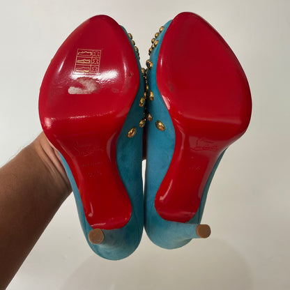 Christian Louboutin Heels Blue Mint