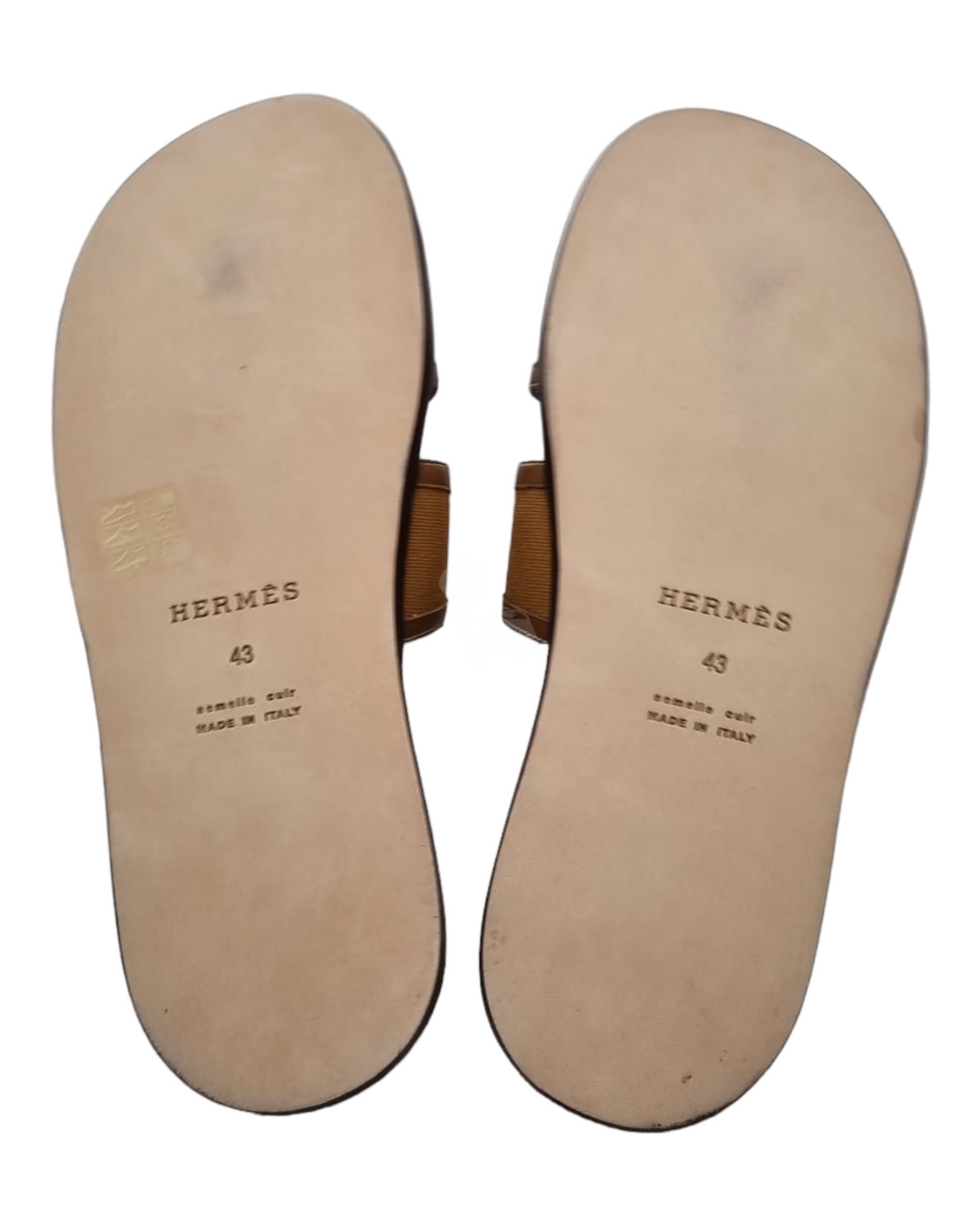 Hermes Izmir Sandale Homme Toile De Coton Naturel