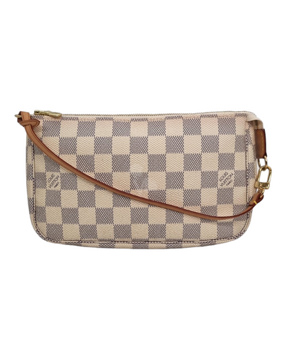 Louis Vuitton Pochette Damier Azur 2009 Size 22x4x13