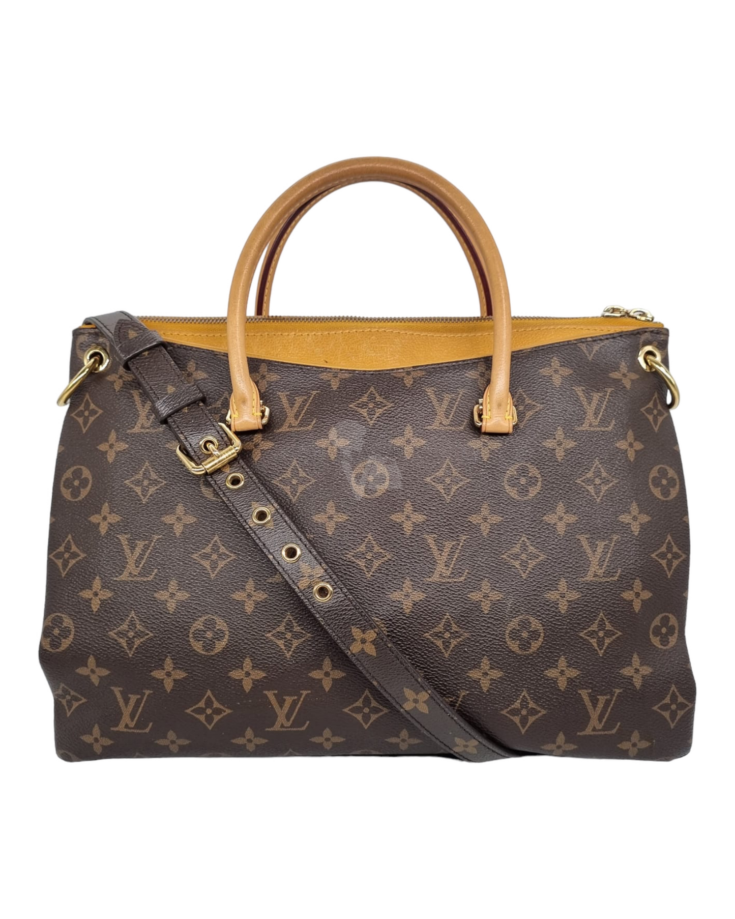 Louis Vitton Pallas Monogram Safran 2013 Size 34x13x26