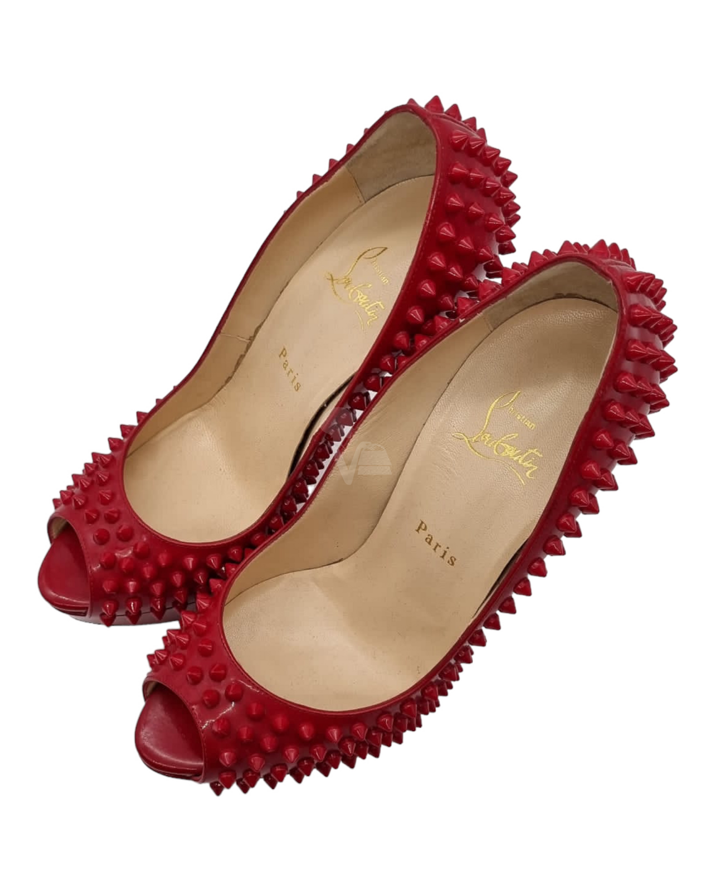 Christian Louboutin Heels Spike Red Size 39,5/25,5