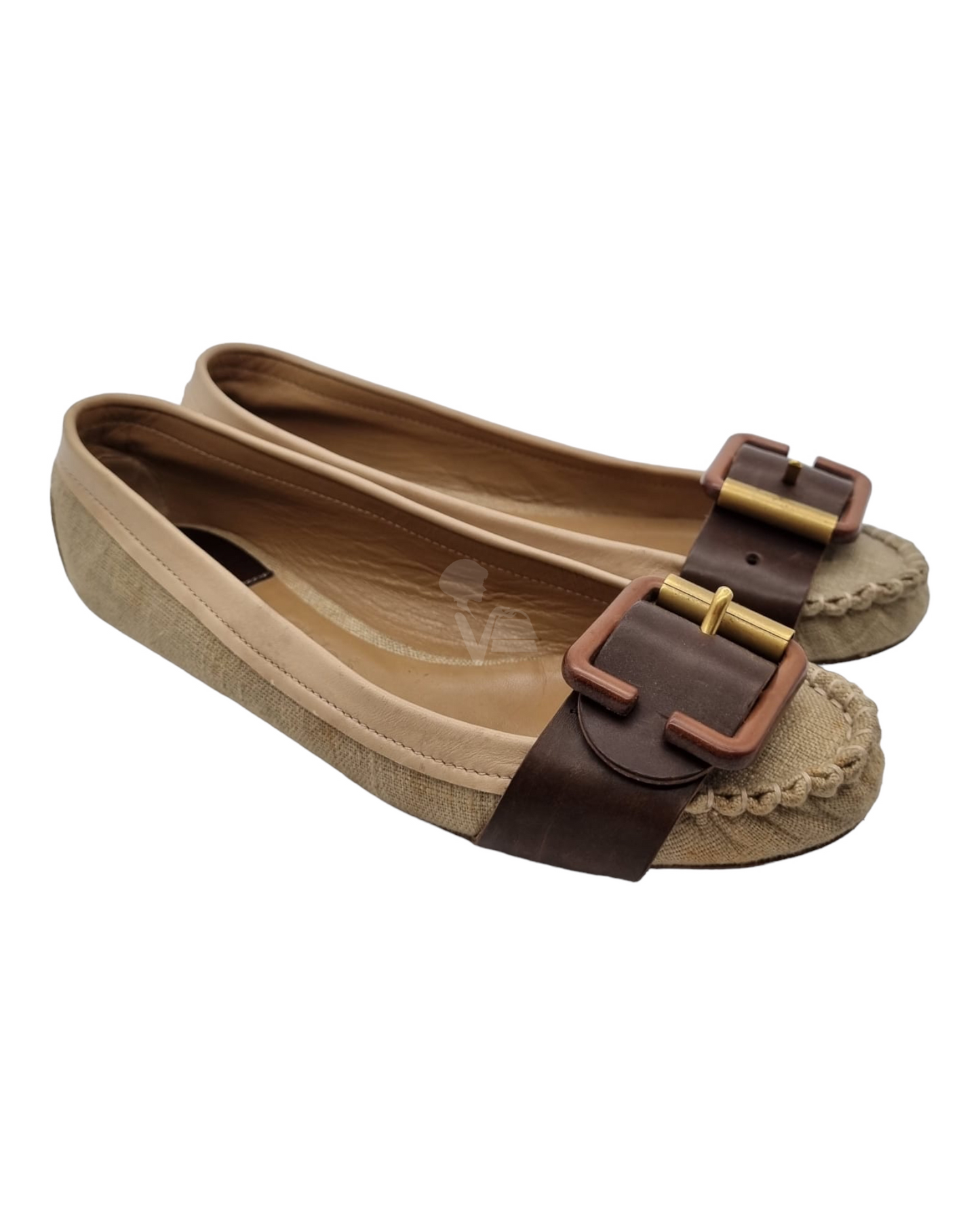 Chloe Paddington To Loafers Balet Flat Beige Size 38,5/24,5