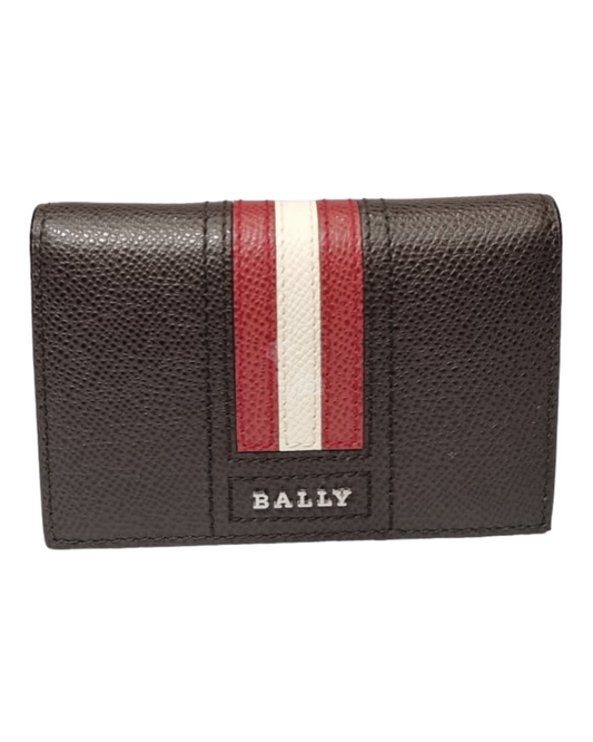 Bally Card Wallet Brown Leather