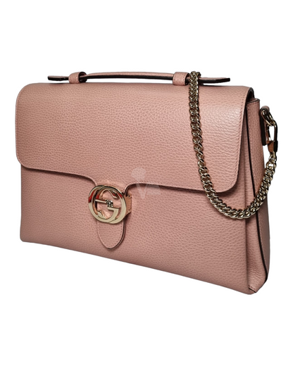 Gucci GG Interlocking Large Top Handle Pink