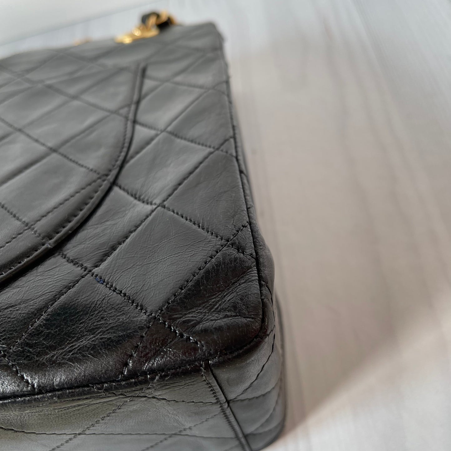 Chanel Maxi Vintage Flap Black #3