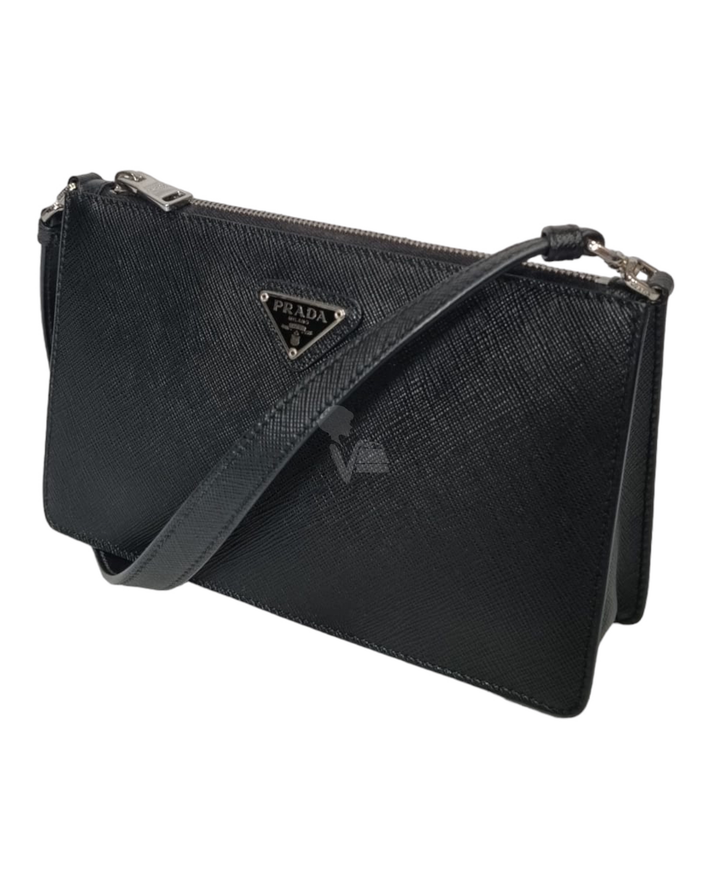 Prada Saffiano Leather Mini Bag Black 2021 Size 20x5x12