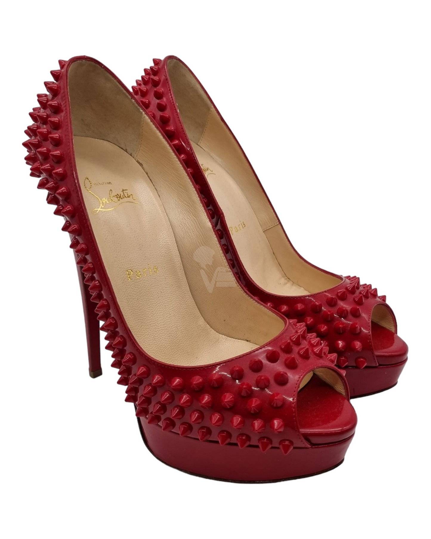 Christian Louboutin Heels Spike Red Size 39,5/25,5