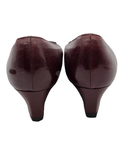 Bally Heels Burgundy