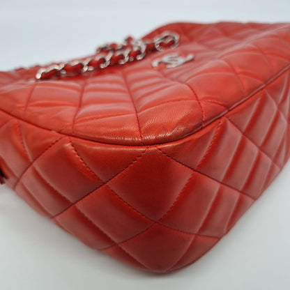 Chanel Camera Bowling Lamb Red Coral SHW #15