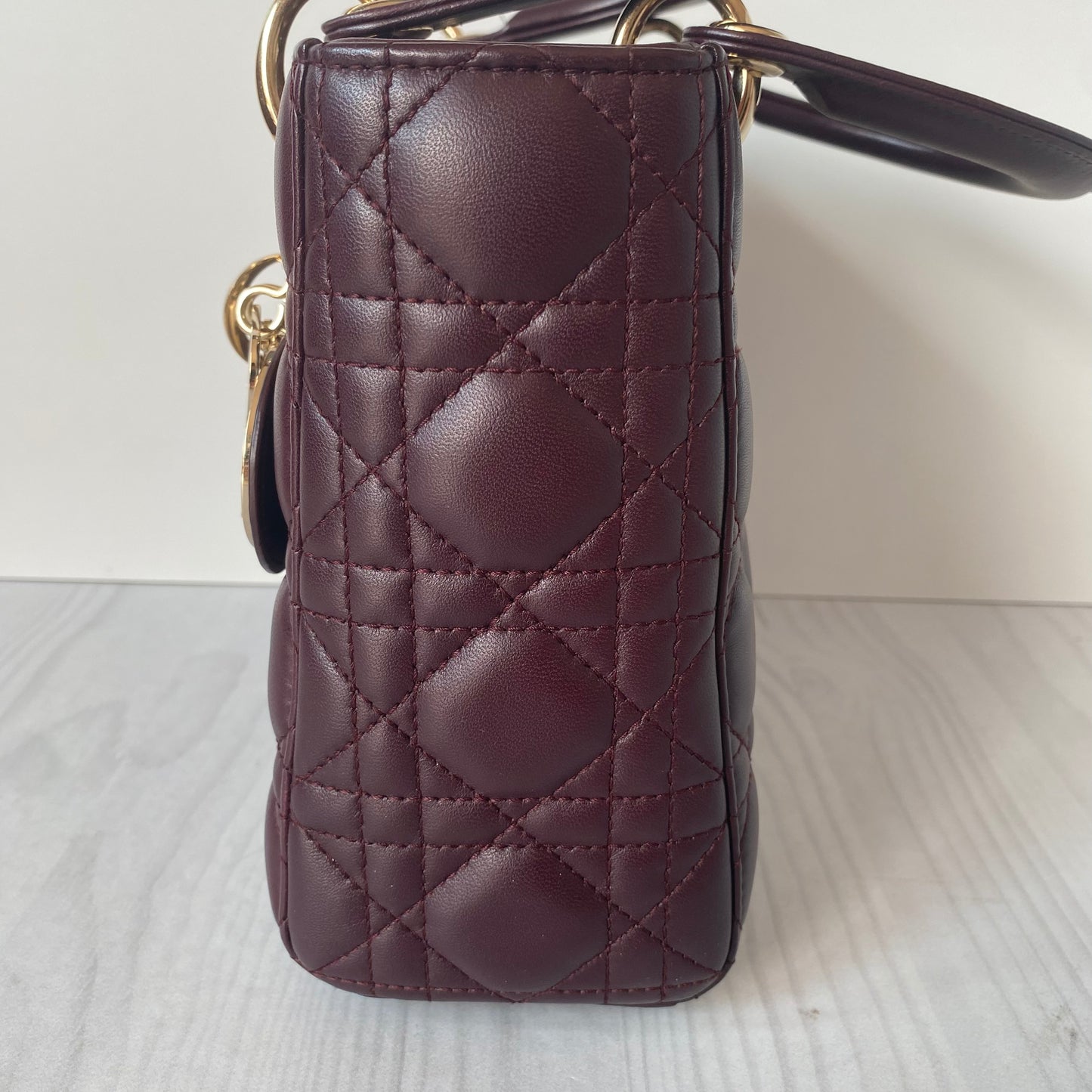 Dior Ladydior Mini Bordeux 2019