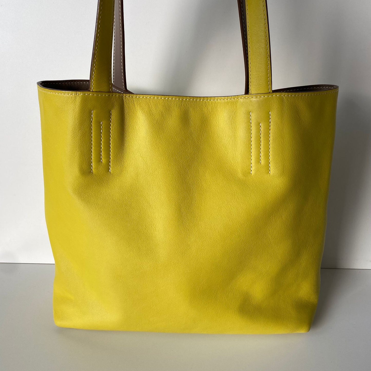 Hermes Sens Etoupe Lime Clemence Leather #O 2011